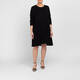 Noen Jersey Tiered Dress Black 