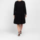 Noen Jersey Tiered Dress Black 