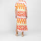 Noen Abstract Print Dress Coral 