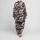 Noen Oversized Long Shirt Print Brown