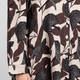 Noen Oversized Long Shirt Print Brown