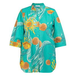 Noen Poplin Shirt Green - Plus Size Collection