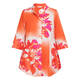 Noen Poplin Printed Shirt Orange 
