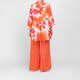 Noen Poplin Printed Shirt Orange 
