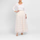 Noen Layered Tulle Frill Skirt Vanilla 