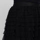 Noen Layered Tulle Frill Skirt Black