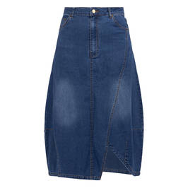 Noen Denim Midi Skirt  - Plus Size Collection