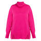 Noen Cotton Blend Roll Neck Sweater Fuchsia 