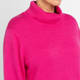 Noen Cotton Blend Roll Neck Sweater Fuchsia 