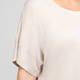 Noen Sand Viscose Linen Blend T-Shirt 