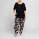 Noen Linen Viscose Printed Trousers