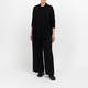 Noen Jersey Wide Leg Trousers With Zip Pockets Black 