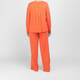 Noen Jersey Pleated Top Coral