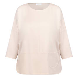 Noen Jersey Top Cream   - Plus Size Collection