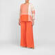 Noen Damask Check Shirt Orange 