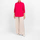 Noen Jersey Roll-Neck Top Fuchsia 