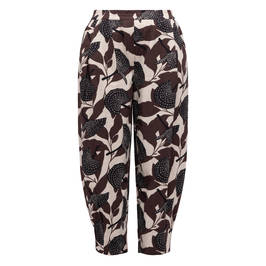Noen Linen Viscose Printed Trousers - Plus Size Collection