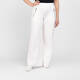 Noen Jersey Flared Trousers White