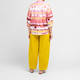 Noen Tie-Dye Cotton Tunic Pink and Yellow 
