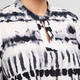 Noen Tie-Dye Cotton Tunic Black and White 