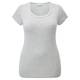 OPEN END GREY MARL EMBELLISHED NECK T-SHIRT