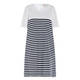 NOW BY PERSONA  BRETON STRIPE DRESS NAVY