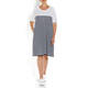 NOW BY PERSONA  BRETON STRIPE DRESS NAVY