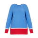 NOW BY PERSONA COTTON BLEND KNITTED TUNIC BLUE