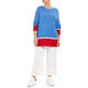 NOW BY PERSONA COTTON BLEND KNITTED TUNIC BLUE