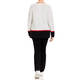 NOW BY PERSONA COTTON BLEND KNITTED TUNIC WHITE 