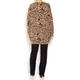 OPEN END ANIMAL PRINT INTARSIA CARDIGAN