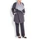 OPEN END TWO TONES GREY COAT