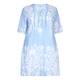 OPEN END sky blue cotton DRESS
