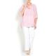 BEIGE LABEL PURE LINEN PINK  STRIPED SHIRT