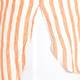 BEIGE LABEL PURE LINEN ORANGE STRIPED SHIRT