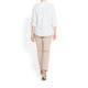 OPEN END PURE LINEN PALE BLUE STRIPE SHIRT