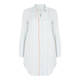 OPEN END LONG PALE BLUE STRIPE SHIRT