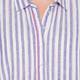OPEN END LONG VIOLET STRIPE SHIRT