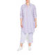 OPEN END LONG VIOLET STRIPE SHIRT
