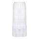 OPEN END white broderie cotton maxi SKIRT