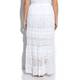 OPEN END white broderie cotton maxi SKIRT