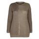 OPEN END TAUPE LUREX embellished SWEATER