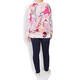 OPEN END FINE KNIT PAISLEY PRINT SWEATER