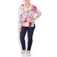 OPEN END FINE KNIT PAISLEY PRINT SWEATER