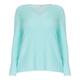 OPEN END SWEATER LIGHT BLUE
