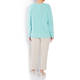 OPEN END SWEATER LIGHT BLUE