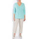 OPEN END SWEATER LIGHT BLUE
