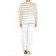 OPEN END varied stripes SWEATER