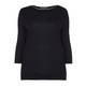 OPEN END zip detail black SWEATER