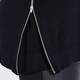 OPEN END zip detail black SWEATER